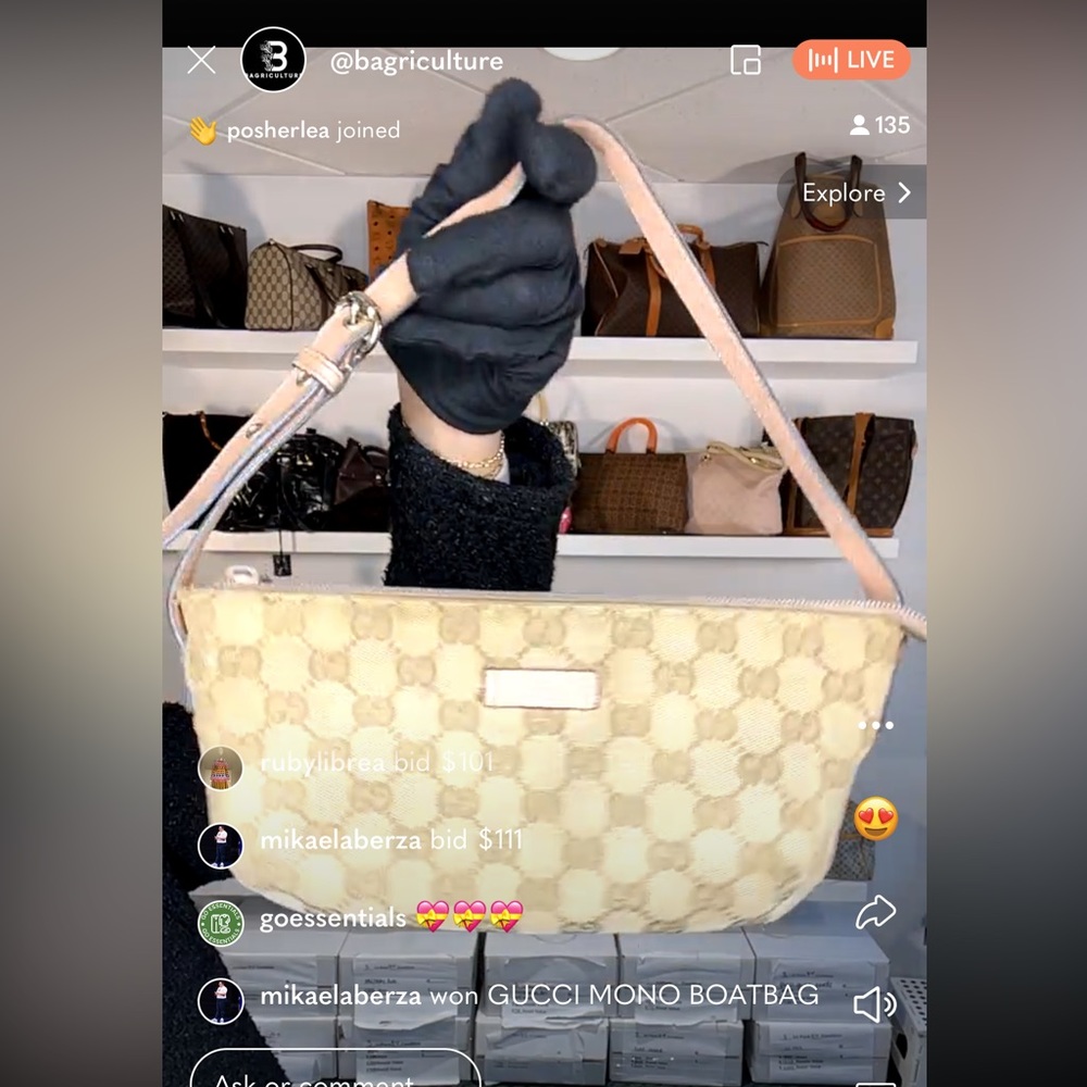 Gucci Mono Boatboat (Reposhed - Preloved)
